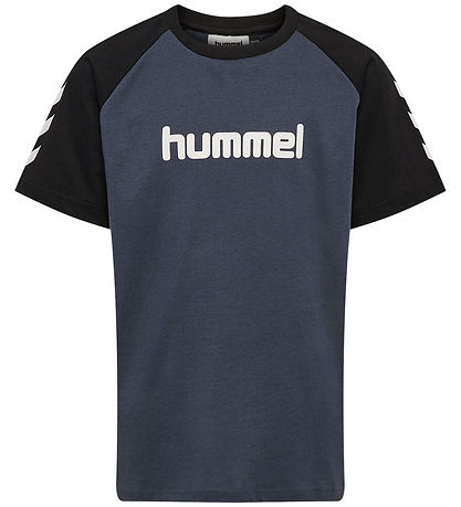 Hummel T-shirt - HmlJR Logo - Ombre Blue