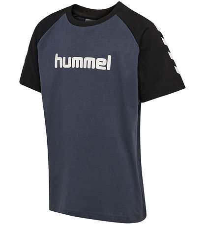 Hummel T-shirt - HmlJR Logo - Ombre Blue