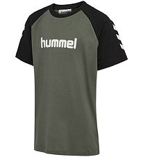 Hummel T-shirt - HmlJR Logo - Castor Gray