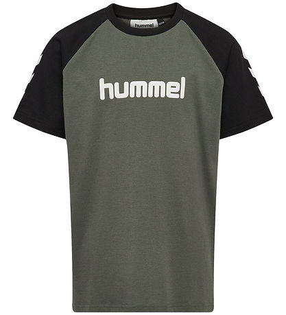 Hummel T-shirt - HmlJR Logo - Castor Gray