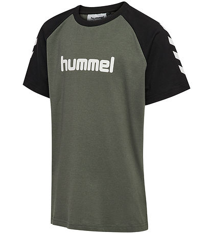 Hummel T-shirt - HmlJR Logo - Castor Gray