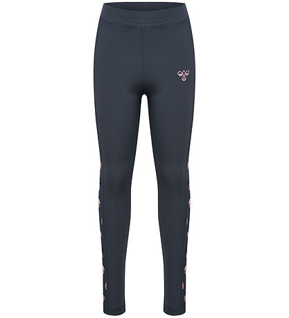 Hummel Leggings - HmlJR Gym - AOP - Ombre Blue