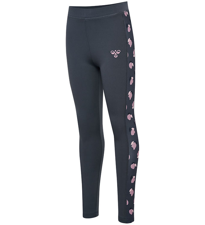 Hummel Leggings - HmlJR Gym - AOP - Ombre Blue