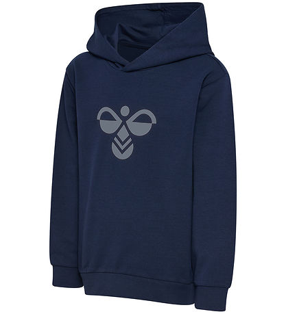 Hummel Hættetrøje - HmlJR Reg Tukas - Dress Blues/Flint Stone