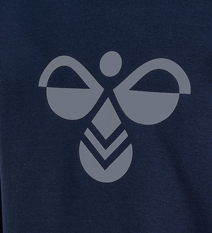 Hummel Hættetrøje - HmlJR Reg Tukas - Dress Blues/Flint Stone