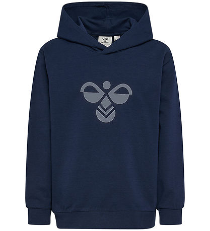 Hummel Hættetrøje - HmlJR Reg Tukas - Dress Blues/Flint Stone