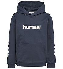 Hummel Hættetrøje - HmlJR - Ombre Blue