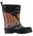Viking Rubber Boots - Jolly Print - Black/Sun
