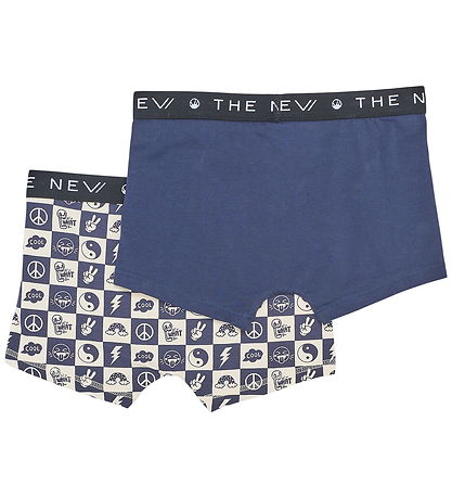 The New Boxershorts - 2-pak - TnThe New - Navy Blazer Funny Chec