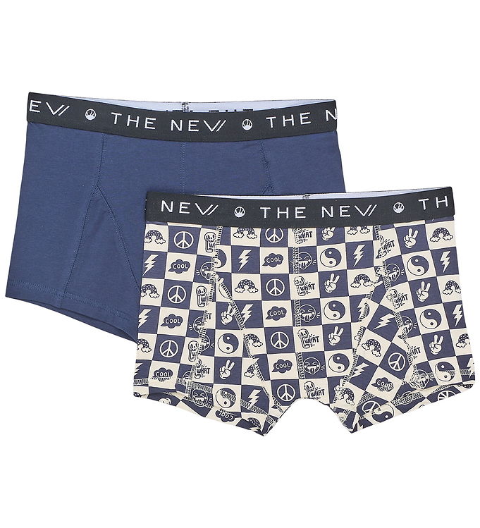 The New Boxershorts - 2-pak - TnThe New - Navy Blazer Funny Chec