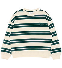 The New Sweatshirt - TnRob - Deep Teal Striped