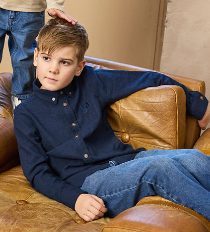 The New Skjorte - TnRick - Navy Blazer Melange