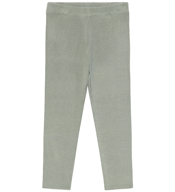 Hust and Claire Leggings - Rib - Bambus - HcLui - Forest fog