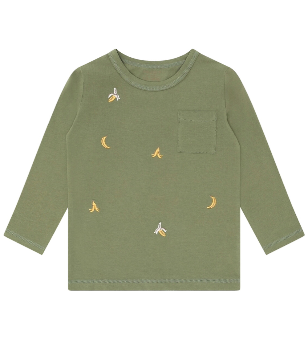 Hust and Claire Bluse - HcAugust Bananen - Light Green - Hust and Claire - 74 - Blusen