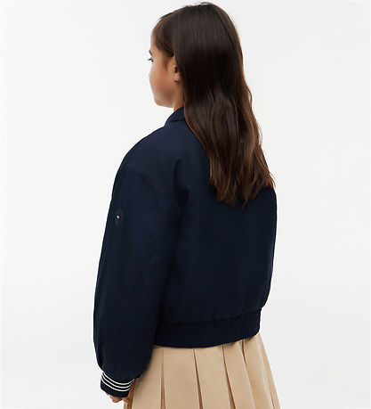 Tommy Hilfiger Overgangsjakke - Bomber - Dark Night Navy Blue