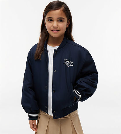 Tommy Hilfiger Overgangsjakke - Bomber - Dark Night Navy Blue