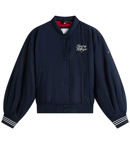 Tommy Hilfiger Overgangsjakke - Bomber - Dark Night Navy Blue