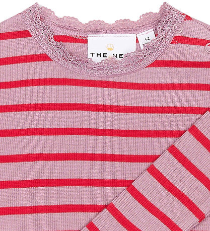 The New Bluse - Rib - TnsBrie - Mauve Shadows Striped