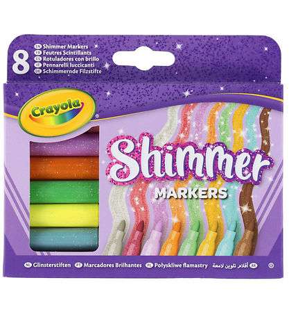 Crayola Tusser - 8 stk. - Shimmer