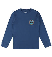 Quiksilver Bluse - EV Duality - Dark Denim m. Print