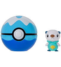 Pokémon Figur - Clip 'N' GO - Oshawott m. Dive Ball