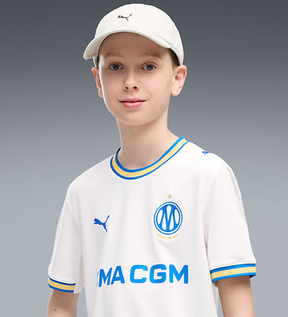 Puma Fodboldtrøje - OM Home Jersey Replica Jr - Hvid