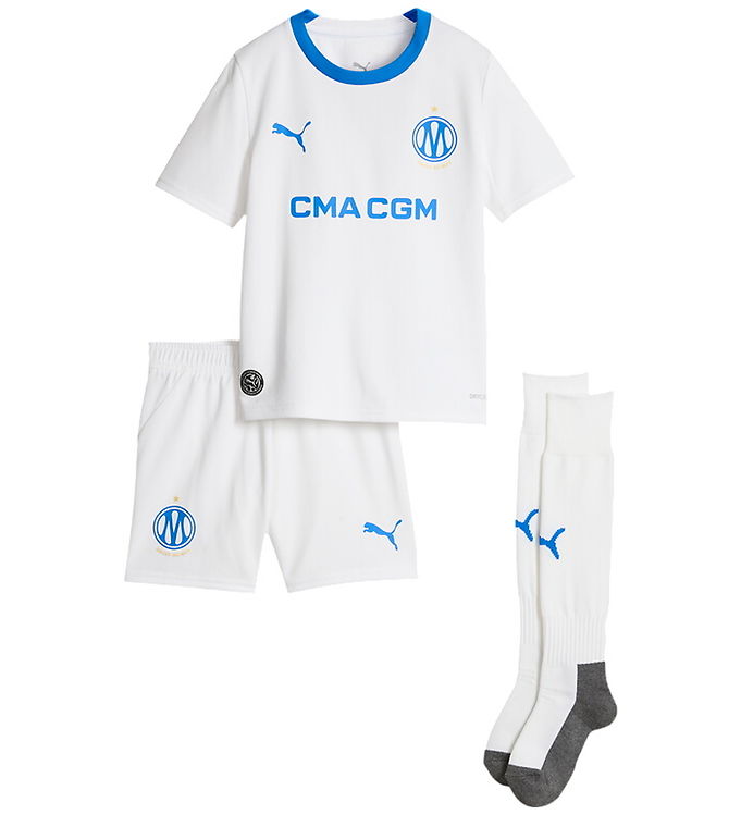 Puma Fodboldtrøje - OM Home Minikit - Hvid