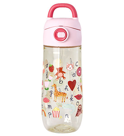 Rice Drikkedunk - 550 ml - ABC Print/Pink