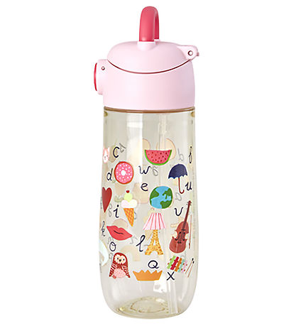 Rice Drikkedunk - 550 ml - ABC Print/Pink
