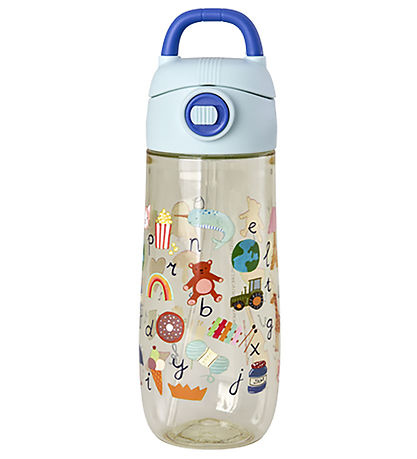 Rice Drikkedunk - 550 ml - ABC Print/Blue