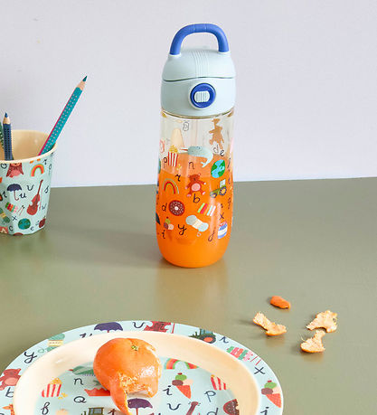 Rice Drikkedunk - 550 ml - ABC Print/Blue