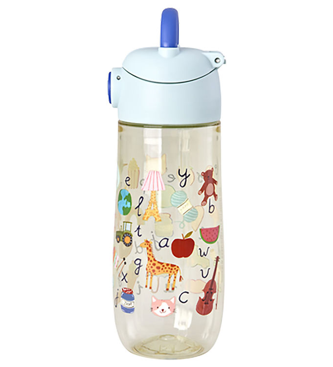 Rice Drikkedunk - 550 ml - ABC Print/Blue