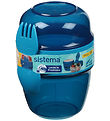 Sistema Madkasse m. Bestik - Snack Capsule - 515 ml - Blå
