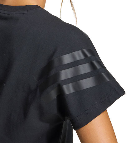 adidas Performance t-shirt - JG FI 3S - Black/Black