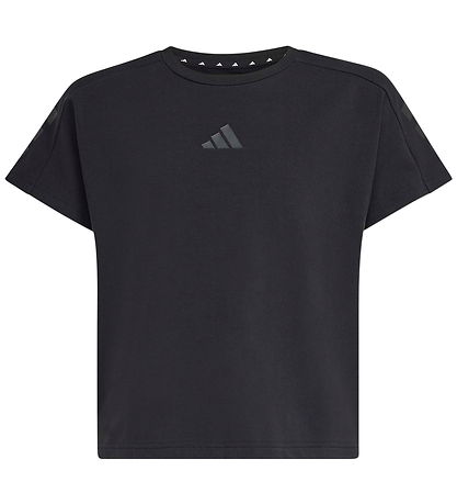 adidas Performance t-shirt - JG FI 3S - Black/Black