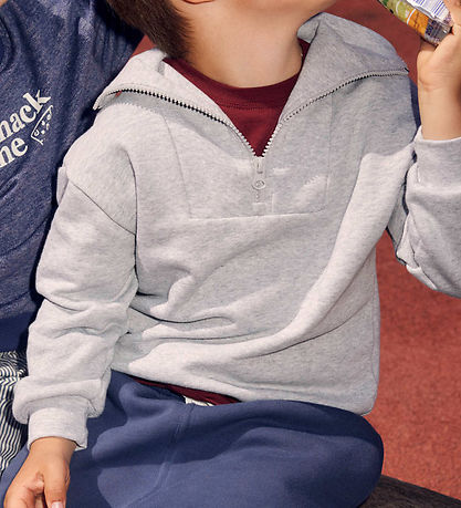 Jam Generation Sweatshirt - Half Zip - Pale Greymari