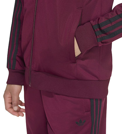 adidas Originals Cardigan - SST Track Top - Maroon