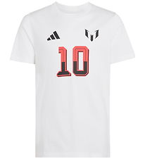 adidas Performance T-shirt - T Messi N&N G T - White