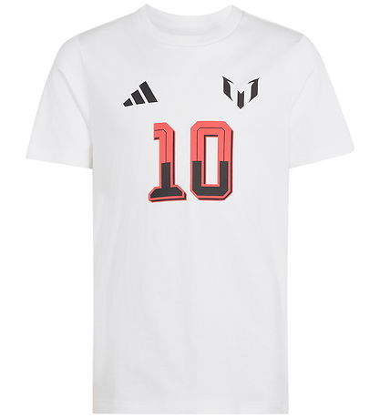 adidas Performance T-shirt - T Messi N&N G T - White