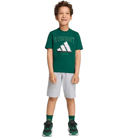 adidas Performance Shortssæt - Collegiate Green/Gråmeleret m. Mi
