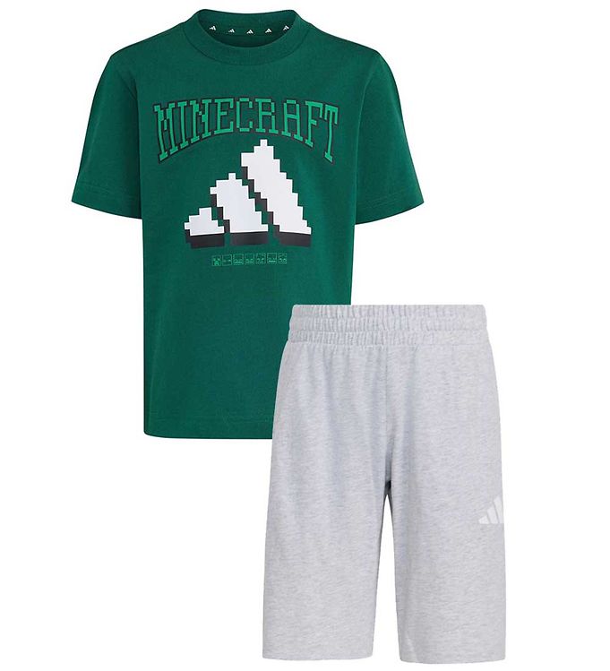 adidas Performance Shortssæt - Collegiate Green/Gråmeleret m. Mi