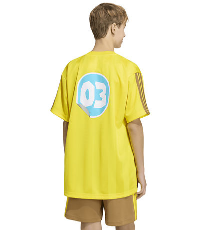 adidas Performance T-shirt - J FN Peely - Yellow