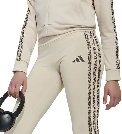 adidas Performance Leggings - JG AN 3S - Crli/Multco/Dbrown