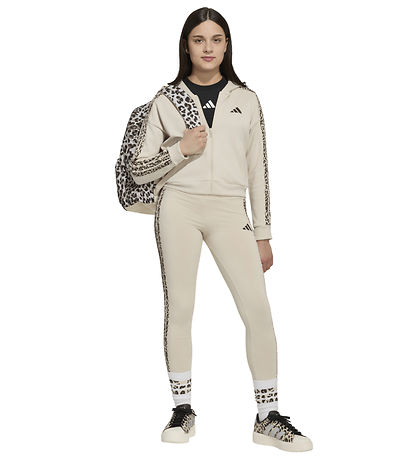 adidas Performance Leggings - JG AN 3S - Crli/Multco/Dbrown