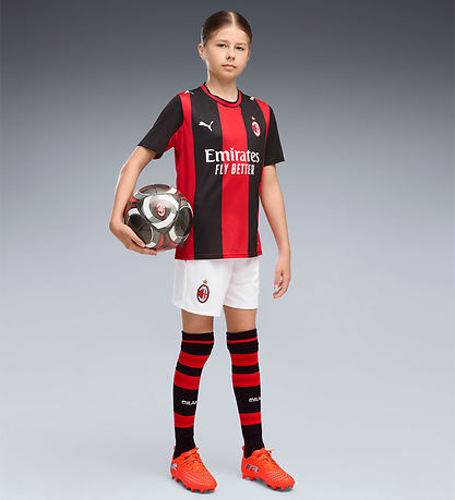 Puma Fodboldshorts - AC Milan - Puma White/For All Time Red