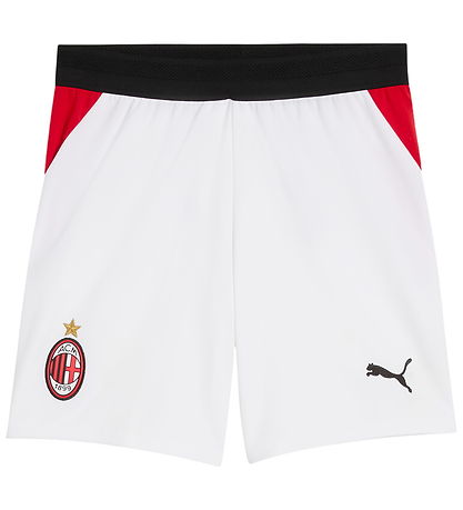 Puma Fodboldshorts - AC Milan - Puma White/For All Time Red