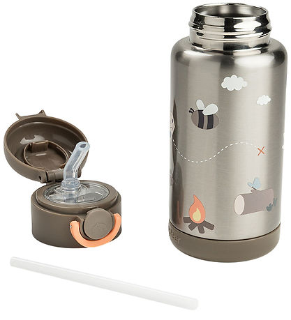 Done by Deer Drikkedunk m. Sugerør - 340 ml - Tiny Trails - Sand