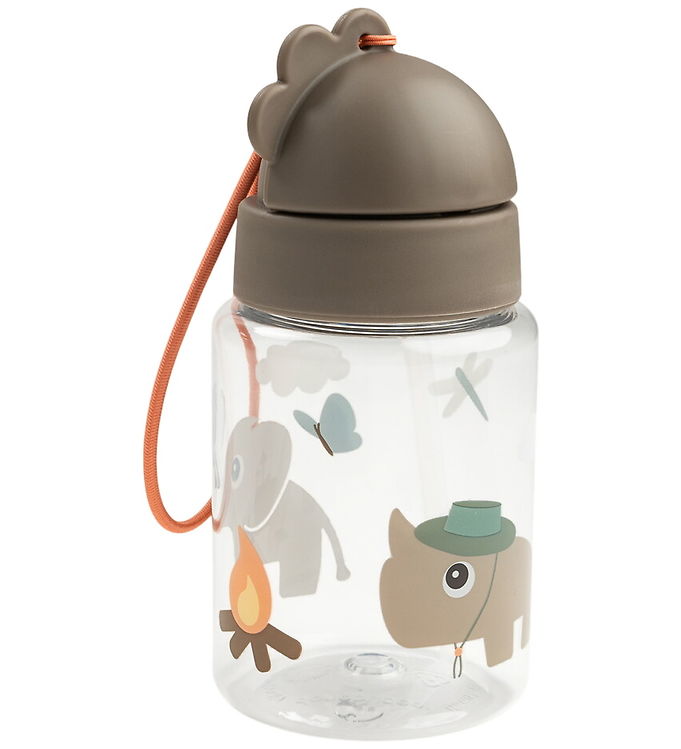Done by Deer Drikkedunk m. Sugerør - 280 ml - Tiny Trails - Sand