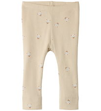 Name It Leggings - Rib - NbnFerini - Cement