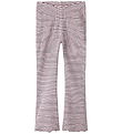 Name It Leggings - Rib - Bootcut - NmfDilla - Fairy Tale